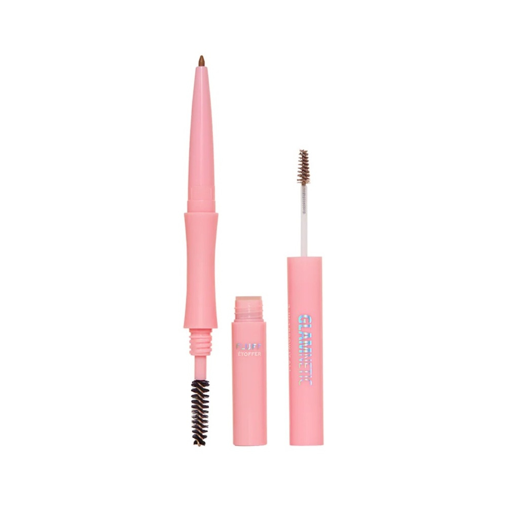 Glamnetic 3 in 1 Brow it All Eyebrow Pencil Eyebrow Gel Eyebrow Brush Soft Brown